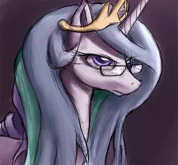 Size: 900x835 | Tagged: artist:gsphere, derpibooru import, glasses, princess celestia, safe, solo