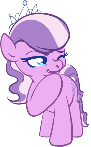 Size: 363x586 | Tagged: safe, artist:sharkhook, derpibooru import, diamond tiara, earth pony, pony, female, filly, looking sideways, one eye closed, raised hoof, simple background, transparent background, wink