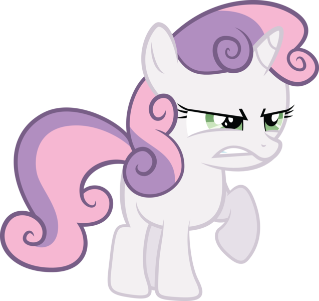 Size: 5643x5314 | Tagged: dead source, safe, artist:quanno3, derpibooru import, sweetie belle, pony, unicorn, absurd resolution, angry, female, filly, raised hoof, simple background, solo, transparent background, vector