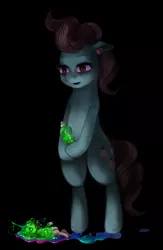 Size: 585x900 | Tagged: artist:crookedtrees, cup cake, dead source, derpibooru import, grimdark, pinkie pie