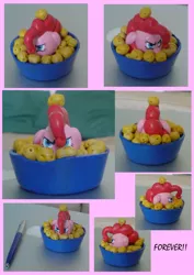 Size: 1130x1599 | Tagged: custom, derpibooru import, forever, irl, photo, pinkie pie, safe, sculpture, toy