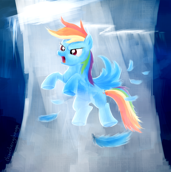 Size: 2000x2005 | Tagged: safe, artist:chimicherrychonga, derpibooru import, rainbow dash, pegasus, bondage, encasement, frozen, high res, ice, image, png, solo