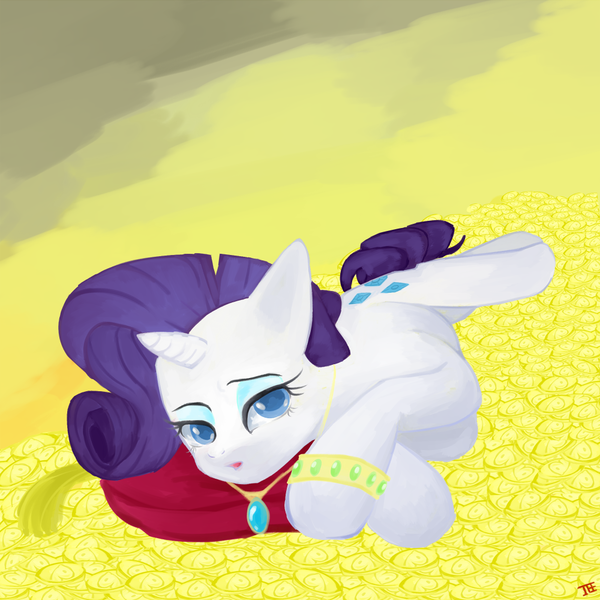 Size: 1000x1000 | Tagged: artist:jesrartes, derpibooru import, gold, rarity, safe