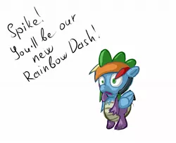 Size: 1201x977 | Tagged: artist:maxtaka, derpibooru import, rainbow dash, safe, spike