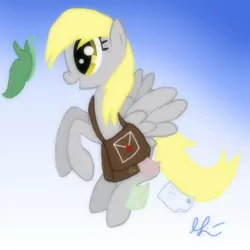 Size: 900x900 | Tagged: safe, artist:lolepopenon, derpibooru import, derpy hooves, pegasus, pony, female, mare, solo