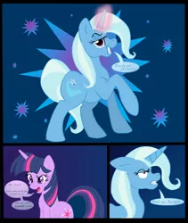 Size: 1686x2000 | Tagged: artist:cluttercluster, comic, derpibooru import, safe, trixie, twilight sparkle