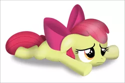 Size: 2063x1367 | Tagged: apple bloom, artist:tgolyi, derpibooru import, prone, safe, simple background, solo, svg, vector, white background