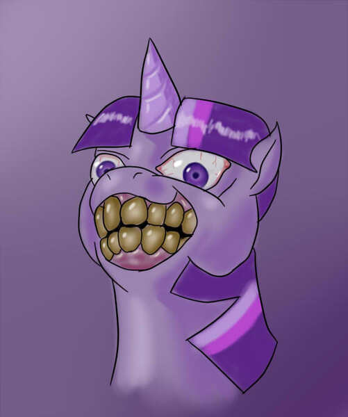 Size: 557x667 | Tagged: artist:zst-xkn, creepy, derpibooru import, grimdark, twilight sparkle