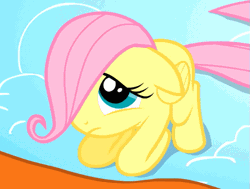 Size: 555x420 | Tagged: animated, blinking, cropped, cute, derpibooru import, female, filly, filly fluttershy, fluttershy, hair over one eye, loop, sad, sadorable, safe, screencap, shivering, shyabetes, solo, the cutie mark chronicles, younger