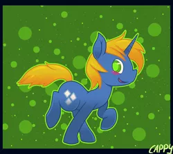 Size: 1024x911 | Tagged: safe, artist:cappydarn, derpibooru import, oc, oc:rush, unofficial characters only, pony, unicorn, looking at you