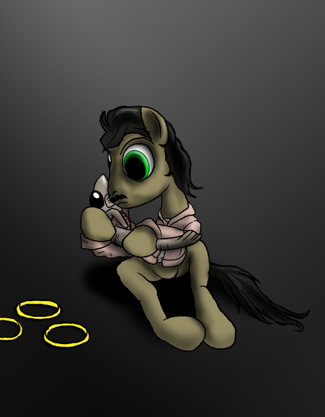 Size: 1400x1800 | Tagged: artist:aaronmk, darkseed, derpibooru import, mike dawson, ponified, ring toss, safe, shrimp baby