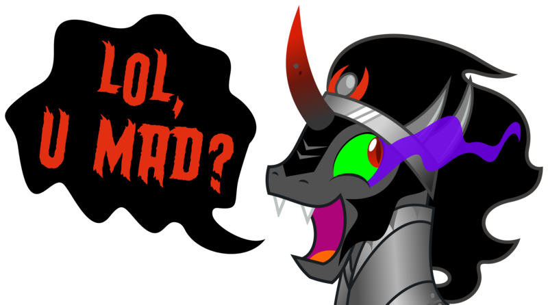 Size: 5000x2787 | Tagged: safe, artist:zutheskunk traces, derpibooru import, king sombra, pony, unicorn, the crystal empire, spoiler:s03, absurd resolution, awesome face, male, open mouth, season 3 villain, simple background, solo, sombra drama, stallion, transparent background, u mad, vector, vector trace