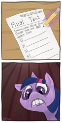 Size: 675x1341 | Tagged: artist:yellowbooze, artist:yellow-jelly, derpibooru import, frown, gritted teeth, jackie chan, magic, safe, sweat, telekinesis, tim and eric, twilight sparkle