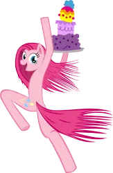 Size: 3996x6122 | Tagged: artist:ernestboy, cake, derpibooru import, pinkamena diane pie, pinkie pie, safe, simple background, transparent background, vector