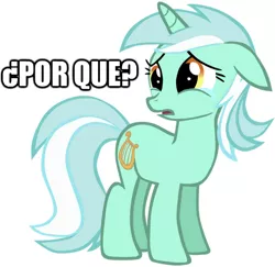 Size: 544x529 | Tagged: crying, derpibooru import, image macro, lyra heartstrings, safe, spanish