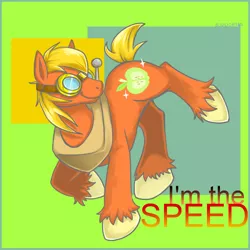 Size: 1000x1000 | Tagged: safe, artist:bunina, derpibooru import, big macintosh, earth pony, pony, goggles, male, solo, stallion