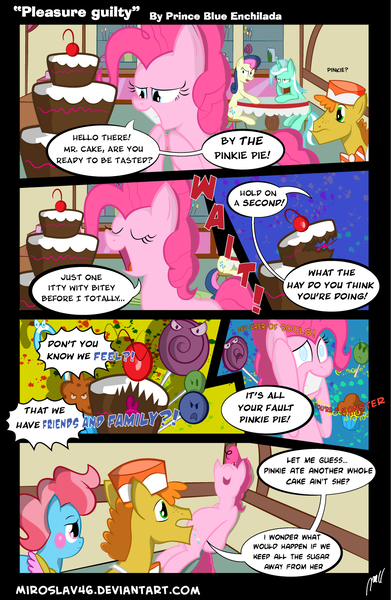 Size: 960x1472 | Tagged: artist:miroslav46, bon bon, cake, carrot cake, comic, cup cake, derpibooru import, pinkie pie, safe, sweetie drops