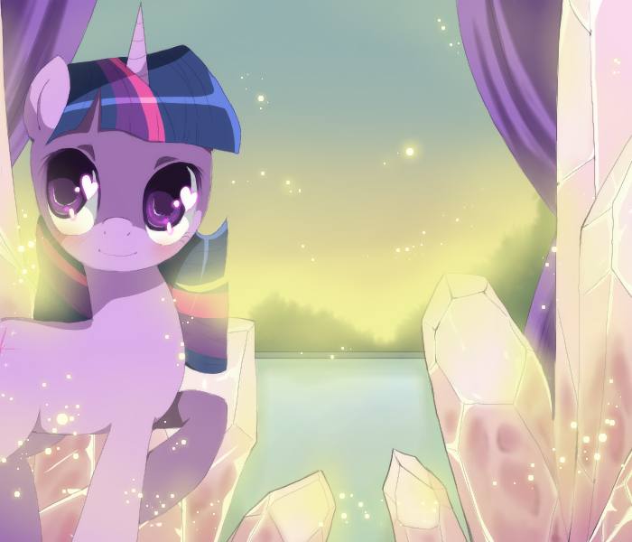 Size: 700x600 | Tagged: dead source, safe, artist:loyaldis, derpibooru import, twilight sparkle, pony, unicorn, female, heart eyes, unicorn twilight, wingding eyes