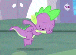 Size: 248x180 | Tagged: animated, ballet, dancing, derpibooru import, duo, eyes closed, hub logo, majestic as fuck, safe, screencap, spike, spoiler:s03, the crystal empire, the failure song, twilight sparkle