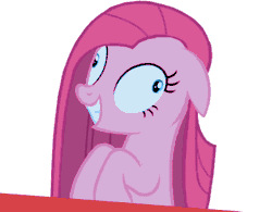 Size: 400x312 | Tagged: 2011, animated, artist:3dapple, breakdown, contemplating insanity, creepy, derpibooru import, edit, insane face, insanity, insanity face, looking at you, nightmare fuel, party of one, pinkamena diane pie, pinkie pie, safe, smiling, solo, you're next
