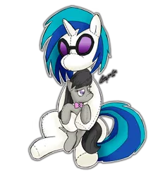 Size: 638x683 | Tagged: artist:claireannecarr, derpibooru import, octavia melody, plushie, safe, vinyl scratch