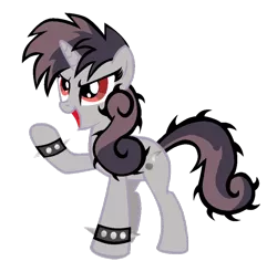 Size: 900x887 | Tagged: artist:bronyboy, bracelet, derpibooru import, goth, metal, older, punk, safe, spiked wristband, sweetie belle