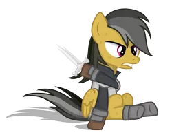 Size: 5805x4625 | Tagged: absurd resolution, artist:shadowdark3, cosplay, daring do, derpibooru import, isildur, lord of the rings, narsil, safe, simple background, sword, transparent background, vector