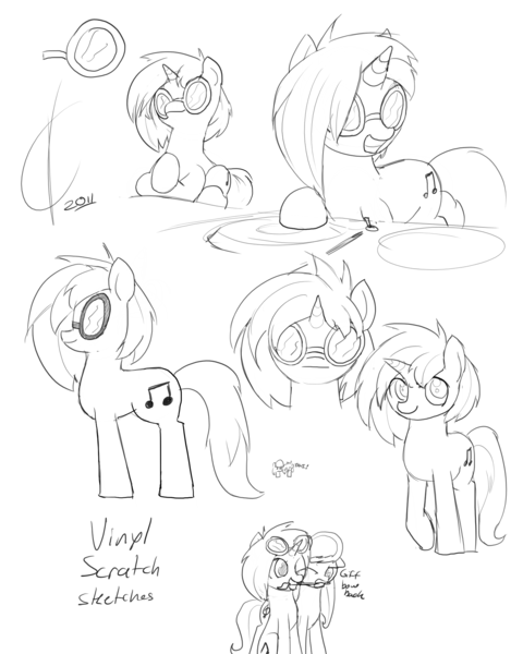 Size: 1600x2000 | Tagged: artist:valcron, derpibooru import, octavia melody, safe, sketch, vinyl scratch