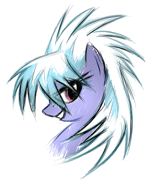 Size: 600x695 | Tagged: source needed, safe, artist:kejifox, derpibooru import, cloudchaser, pony, bust, female, mare, portrait, profile, solo