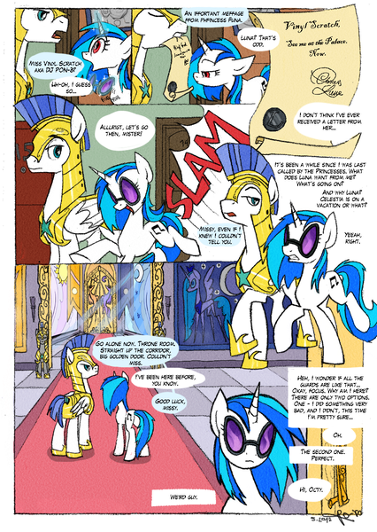 Size: 866x1221 | Tagged: artist:nastylady, comic, derpibooru import, safe, vinyl scratch