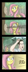 Size: 700x1750 | Tagged: safe, artist:uc77, derpibooru import, fluttershy, bee, human, pegasus, pony, 4koma, comic, nicolas cage, not the bees, the wicker man