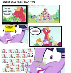 Size: 984x1013 | Tagged: safe, derpibooru import, big macintosh, twilight sparkle, earth pony, pony, 8^y, comic sans, male, meme, stallion, sweet bro and hella jeff, vulgar