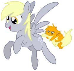 Size: 965x939 | Tagged: safe, artist:nukeleer, derpibooru import, derpy hooves, cat, pegasus, pony, female, mare, solo