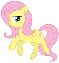 Size: 734x787 | Tagged: artist:nukeleer, blushing, derpibooru import, fluttershy, safe, solo