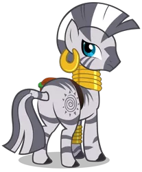 Size: 3304x4000 | Tagged: artist:shelltoon, butt, derpibooru import, female, plot, safe, simple background, solo, transparent background, vector, zebra, zecora