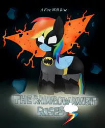 Size: 1485x1800 | Tagged: artist:blackbewhite2k7, batman, crossover, derpibooru import, movie poster, parody, rainbow dash, safe, the dark knight rises