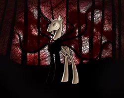 Size: 1400x1101 | Tagged: artist:myhysteria, derpibooru import, grimdark, slendermane, slenderpony