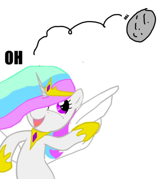 Size: 680x762 | Tagged: derpibooru import, moon, oh u, oh you, princess celestia, safe