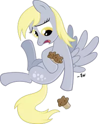 Size: 3005x3733 | Tagged: safe, artist:anders-art, derpibooru import, derpy hooves, pegasus, pony, female, high res, mare, muffin, simple background, solo, transparent background, vector