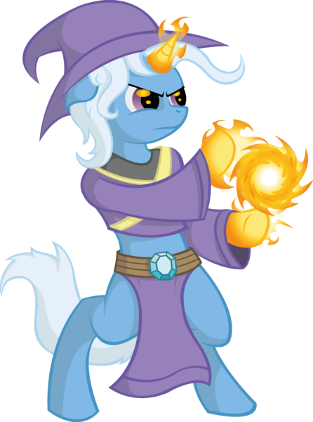 Size: 2221x2990 | Tagged: safe, artist:anders-art, derpibooru import, trixie, pony, bipedal, clothes, fire, fireball, high res, magic, solo, vector