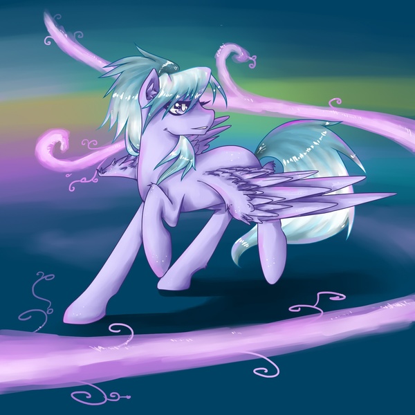 Size: 1500x1500 | Tagged: dead source, safe, artist:edahi, derpibooru import, cloudchaser, pegasus, pony, female, mare, solo