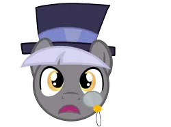 Size: 944x704 | Tagged: artist:thecoltalition, caesar, derpibooru import, hat, monocle and top hat, safe, simple background, transparent background, vector