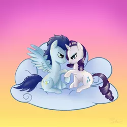 Size: 1500x1500 | Tagged: artist:steffy-beff, derpibooru import, female, male, rarity, safe, shipping, soarin', soarity, straight