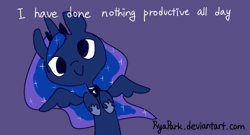 Size: 500x270 | Tagged: animated, artist:lupreia, artist:ryapark, derpibooru import, i have done nothing productive all day, majestic as fuck, princess luna, safe, solo
