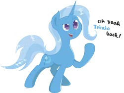 Size: 2947x2214 | Tagged: safe, artist:joemasterpencil, derpibooru import, trixie, pony, unicorn, magic duel, dialogue, female, high res, mare, simple background, solo, transparent background