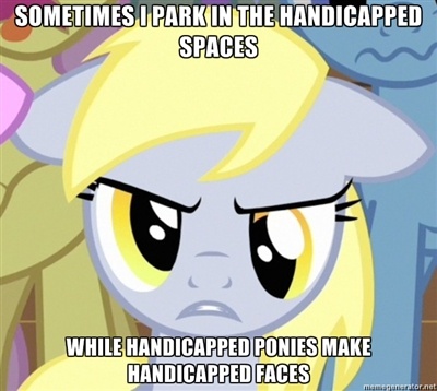 Size: 400x358 | Tagged: safe, artist:ichijoe, derpibooru import, derpy hooves, pegasus, pony, bust, caption, denis leary, female, floppy ears, image macro, looking at you, mare, meme, portrait, the asshole song