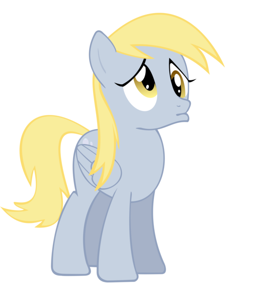 Size: 5000x5238 | Tagged: safe, artist:ninjamissendk, derpibooru import, derpy hooves, pegasus, pony, absurd resolution, female, mare, pouting, sad, simple background, transparent background, vector