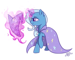 Size: 1244x1000 | Tagged: safe, artist:probablyfakeblonde, derpibooru import, trixie, pony, unicorn, female, mare, smiling, solo