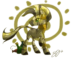 Size: 1196x1000 | Tagged: artist:probablyfakeblonde, derpibooru import, looking back, safe, solo, zebra, zecora