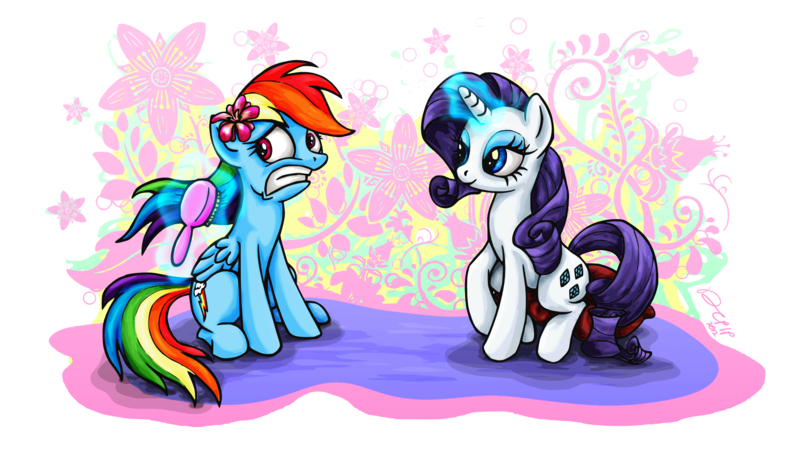 Size: 1920x1080 | Tagged: artist:dcpip, brush, derpibooru import, grooming, magic, makeover, rarity, safe